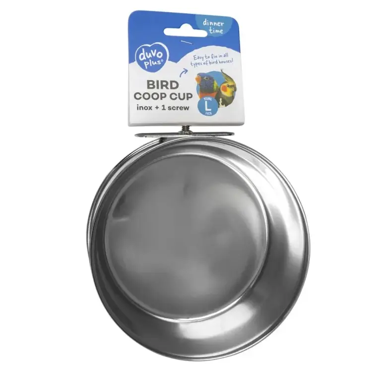 DUVO+ miska przykręcana do klatki dla ptaków 14 cm 950 ml  od ParrotPlanet.pl