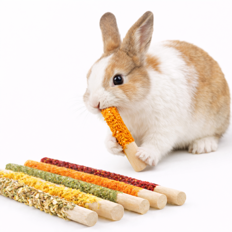 Paluszki z Warzywami - Przekąska dla wszystkich gryzoni w tym: królików, kawii domowej, myszy, chomików, szczurów, myszoskoczków od ParrotPlanet.pl