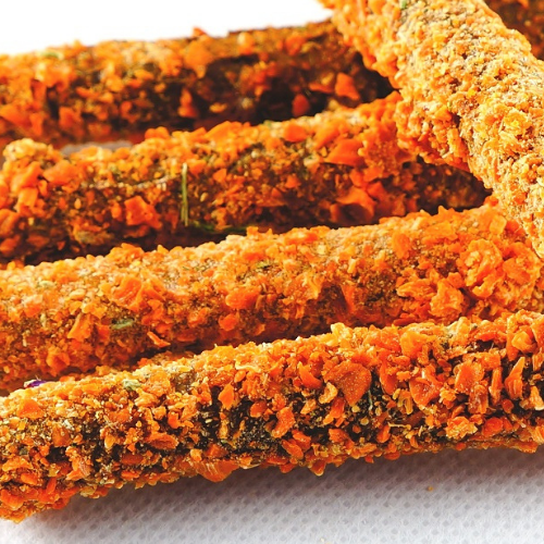 Paluszki z Marchewką - Pyszna Przekąska dla Wszystkich Gryzoni w tym: królików, kawii domowej, myszy, chomików, szczurów, myszoskoczków od ParrotPlanet.pl