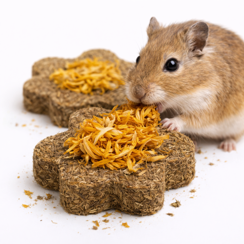 Kęsek Sianka z Mniszkiem Pełen Zdrowia | dla Gryzoni | Naturalna Przekąska Pełna Zdrowia 11g od ParrotPlanet.pl