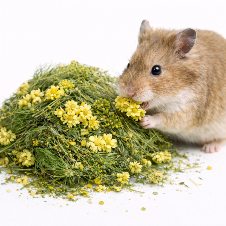 Ziółka z Kocanką i Koprem dla gryzoni w tym: królików, kawii domowej (świnek morskich), szynszyli, koszatniczek, chomików, myszy, szczurów, myszoskoczków 150g od ParrotPlanet.pl