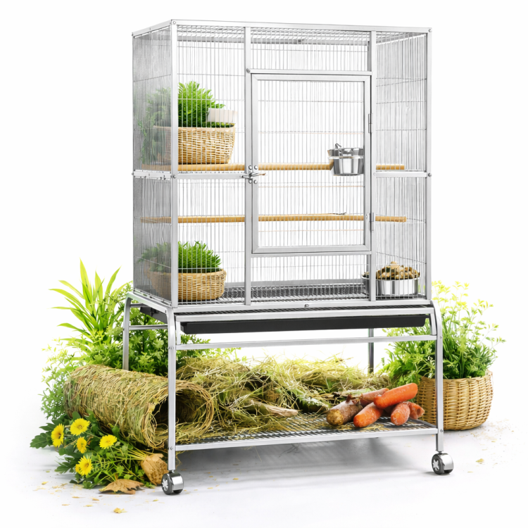 Klatka dla nimf i innych małych papug Liberta - jasna od ParrotPlanet.pl