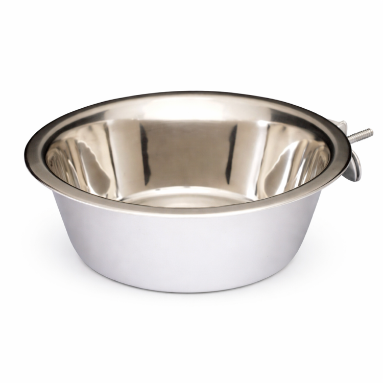 Miseczka metalowa ze stali nierdzewnej XL przykręcana - 1,3 l od ParrotPlanet.pl