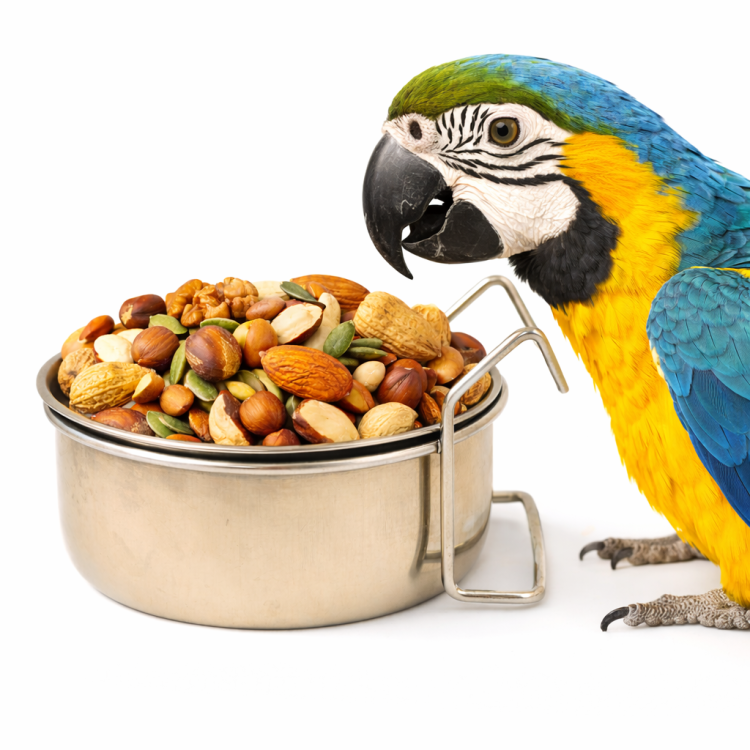 Miseczka metalowa ze stali nierdzewnej XL wieszana - 1,8 litra od ParrotPlanet.pl