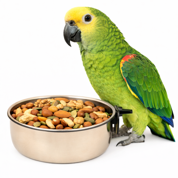 Miseczka metalowa ze stali nierdzewnej XS przykręcana- 150ml od ParrotPlanet.pl