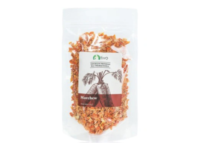 Chrupiąca marchewka dla gryzoni – naturalny przysmak warzywny | 125 g od ParrotPlanet.pl