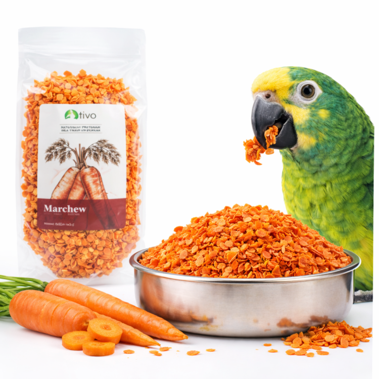 Chrupiąca marchewka dla papug – naturalny przysmak warzywny | 125 g od ParrotPlanet.pl