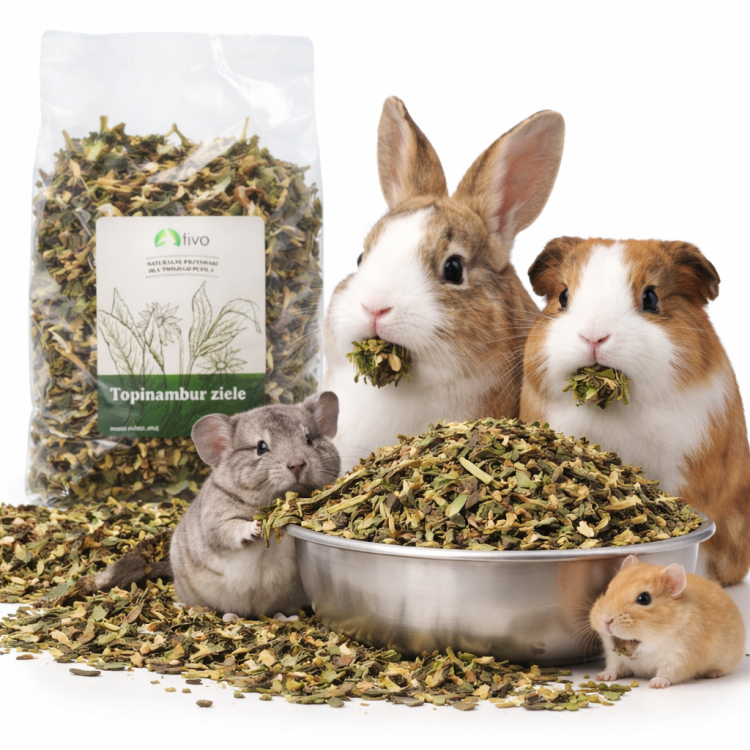 Topinambur ziele dla gryzoni – naturalny dodatek roślinny | 150 g od ParrotPlanet.pl