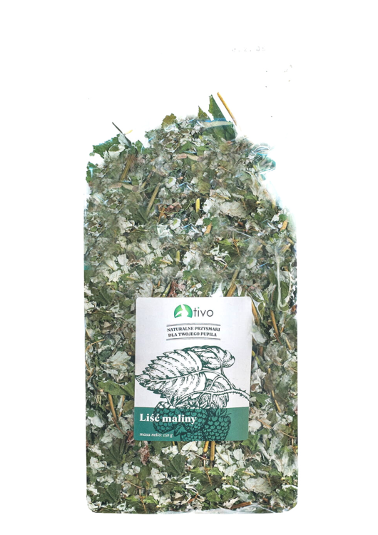 Liść maliny dla gryzoni – naturalny dodatek roślinny | 150 g  od ParrotPlanet.pl