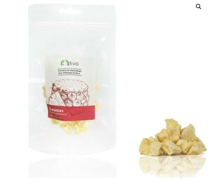 Chrupiący ananas liofilizowany dla gryzoni – naturalny przysmak owocowy | 25 g od ParrotPlanet.pl
