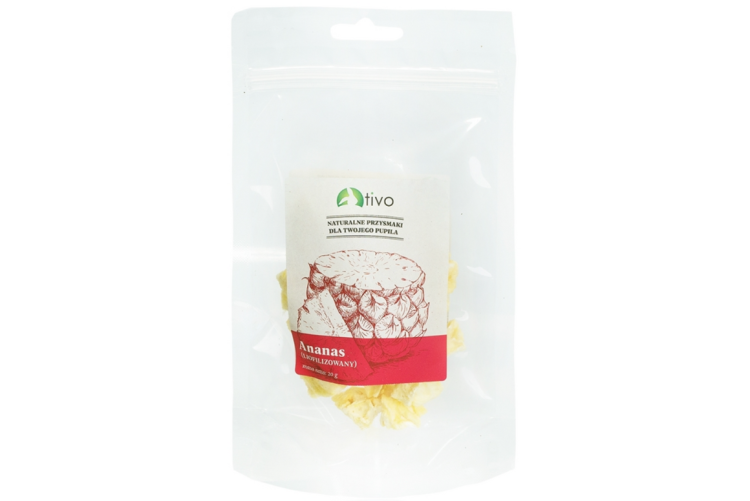 Chrupiący ananas liofilizowany dla gryzoni – naturalny przysmak owocowy | 25 g od ParrotPlanet.pl