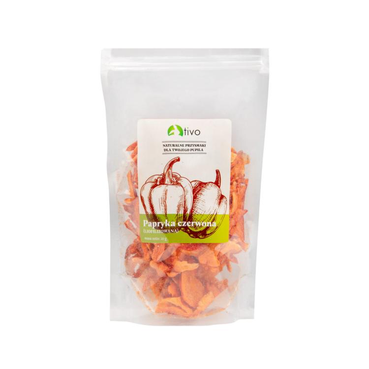 Papryka czerwona liofilizowana dla gryzoni – naturalny przysmak warzywny | 20 g  od ParrotPlanet.pl