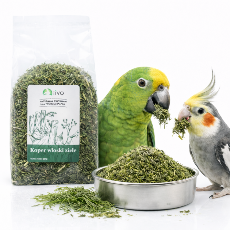TIVO Koper włoski dla papug – naturalny dodatek ziołowy | 150 g od ParrotPlanet.pl
