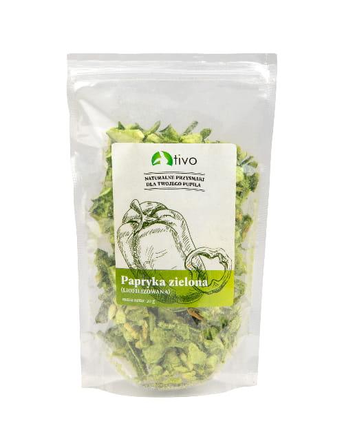 Papryka zielona liofilizowana dla gryzoni – naturalny dodatek warzywny 20g  od ParrotPlanet.pl