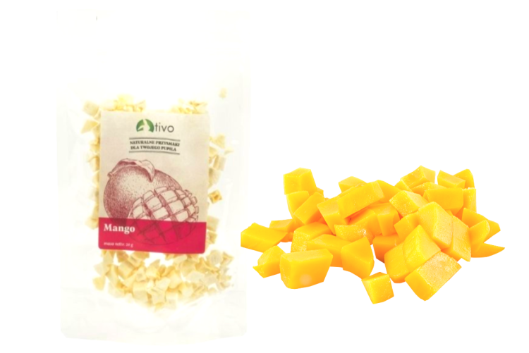 Chrupiące mango liofilizowane dla gryzoni – naturalny przysmak owocowy | 20 g od ParrotPlanet.pl