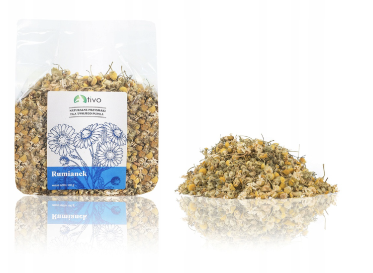 TIVO Kwiatki rumianku dla gryzoni – naturalny dodatek kwiatowy | 100 g od ParrotPlanet.pl