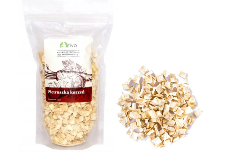 Chrupiąca pietruszka dla gryzoni – naturalny dodatek warzywny | 125 g od ParrotPlanet.pl