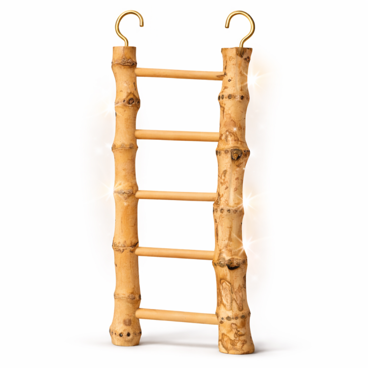 Drabinka bambusowa - dla małych i średnich papug od ParrotPlanet.pl