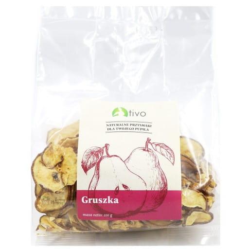 Chrupiąca gruszka dla gryzoni – naturalny przysmak owocowy | 100 g  od ParrotPlanet.pl