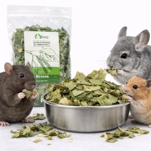 TIVO Liście brzozy dla gryzoni – naturalny dodatek roślinny | 150 g od ParrotPlanet.pl