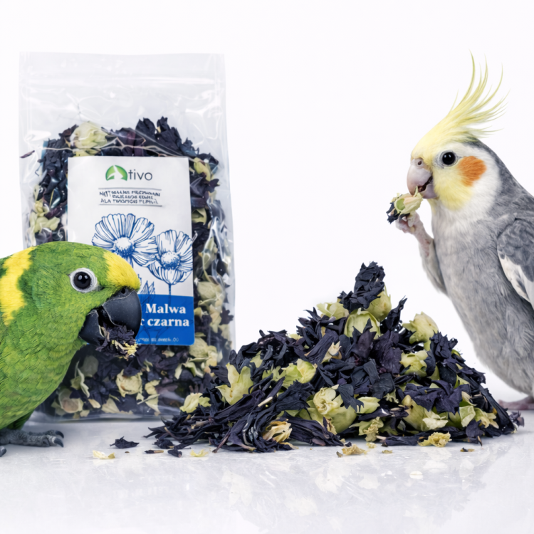 Płatki malwy czarnej dla papug – naturalny dodatek kwiatowy | 45 g  od ParrotPlanet.pl