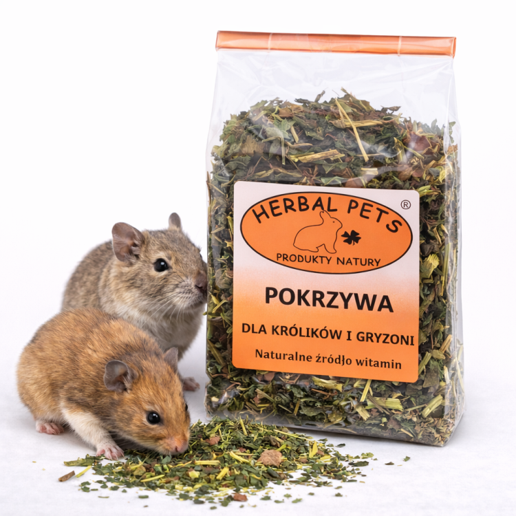 Pokrzywa dla Królików i Gryzoni – Naturalna Siła i Zdrowie 70g od ParrotPlanet.pl
