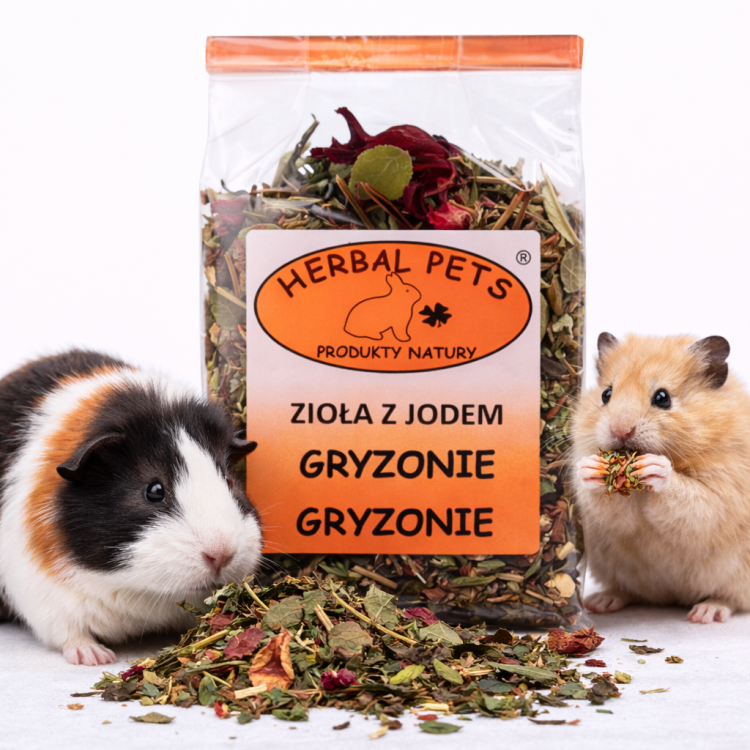 Zioła z Jodem dla Królików i Gryzoni – Naturalne Wsparcie Zdrowia i Trawienia 50g od ParrotPlanet.pl
