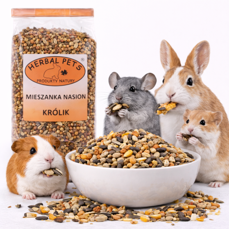 Mieszanka nasion dla królika – naturalne wsparcie zdrowia 150g od ParrotPlanet.pl