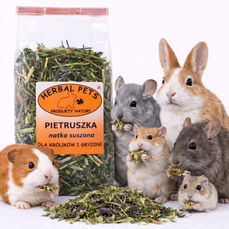 Natka Pietruszki Suszona – Naturalne Wsparcie dla Twojego Pupila 80g od ParrotPlanet.pl