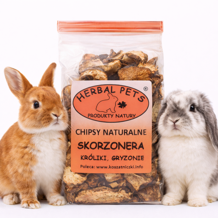 Chipsy Naturalne – Skorzonera: Naturalne Wsparcie Dla Zdrowia Królików i Gryzoni 75g od ParrotPlanet.pl
