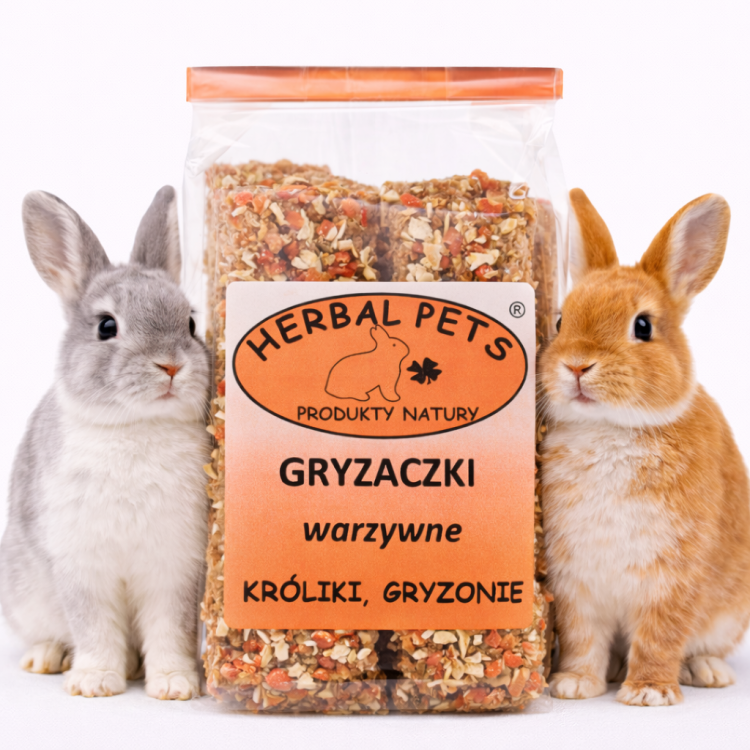 Gryzaczki Warzywne dla Królików i Gryzoni – Naturalne Wsparcie Dla Zębów i Zdrowia 160g od ParrotPlanet.pl