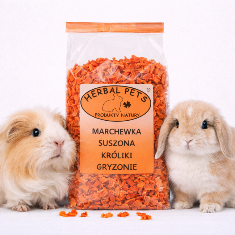 Marchewka Suszona – Naturalny Przysmak dla Królików i Gryzoni 125g od ParrotPlanet.pl