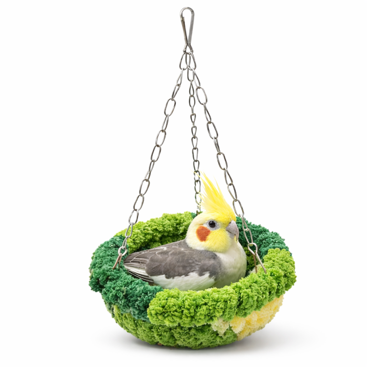 Papuzia Kryjówka – Przytulna Jaskinia/Hamak dla małych i średnich papug od ParrotPlanet.pl