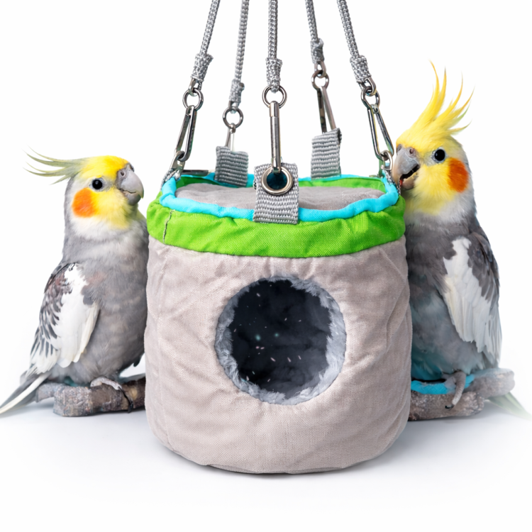 Mocowany domek jaskinia - dla najmniejszych papug  od ParrotPlanet.pl