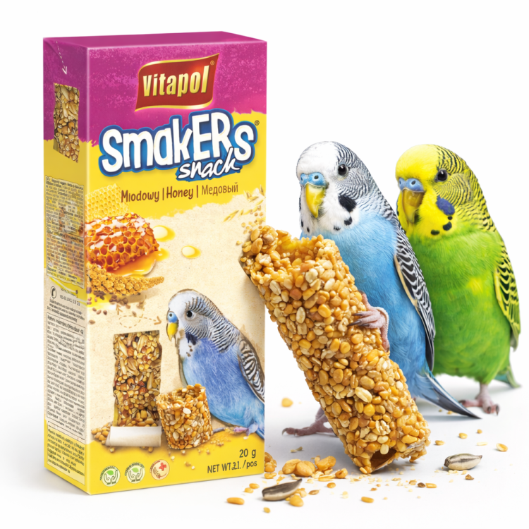 Vitapol - Smakers miodowy dla papużki falistej 2szt 90g od ParrotPlanet.pl