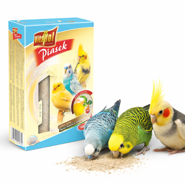 Vitapol Piasek dla ptaków - cytrynowy 1,5kg od ParrotPlanet.pl