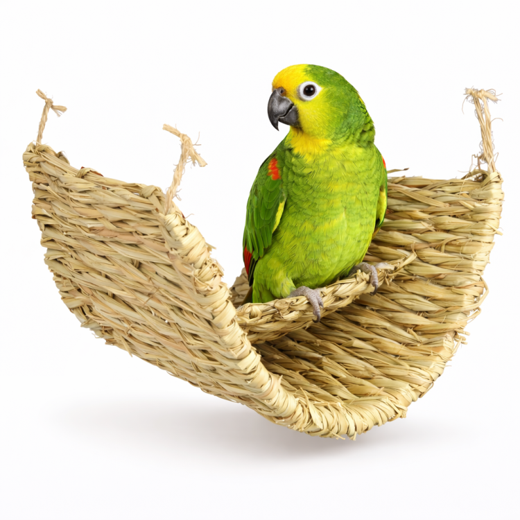 Wisząca Mata z trawy morskiej - dla średnich i dużych papug od ParrotPlanet.pl