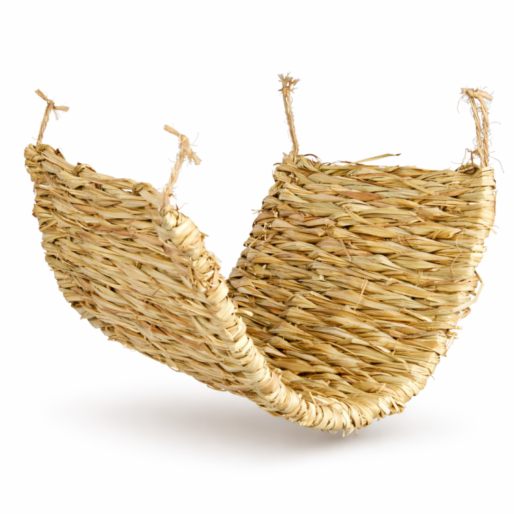 Wisząca Mata z Trawy Morskiej 40 x 28 cm – Naturalna Mata do Gryzienia i Niszczenia dla Gryzoni  od ParrotPlanet.pl