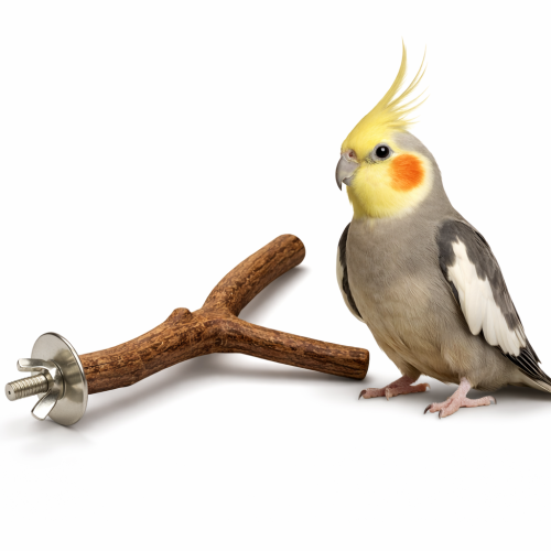 Żerdź podwójna drewniana - dla małych i średnich papug 2,5 cm średnicy 20 cm długości od ParrotPlanet.pl