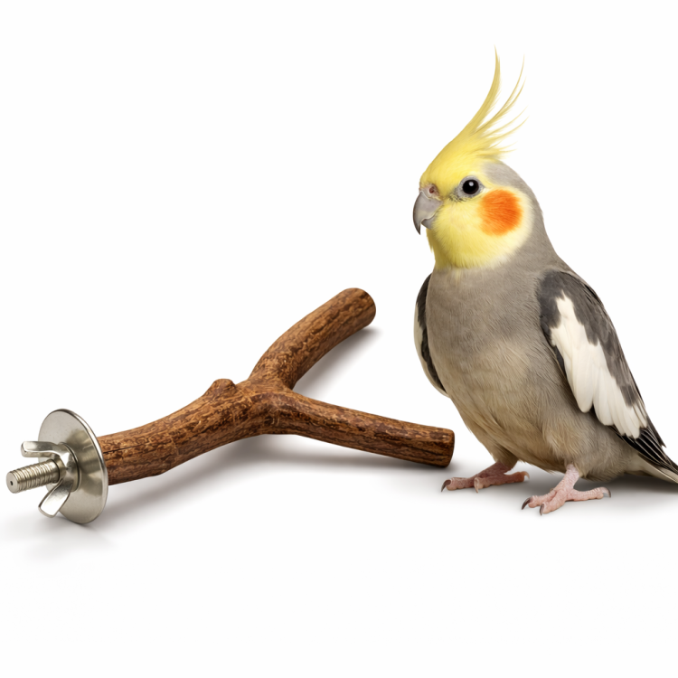 Żerdź podwójna drewniana - dla małych i średnich papug 2,5 cm średnicy 20 cm długości od ParrotPlanet.pl