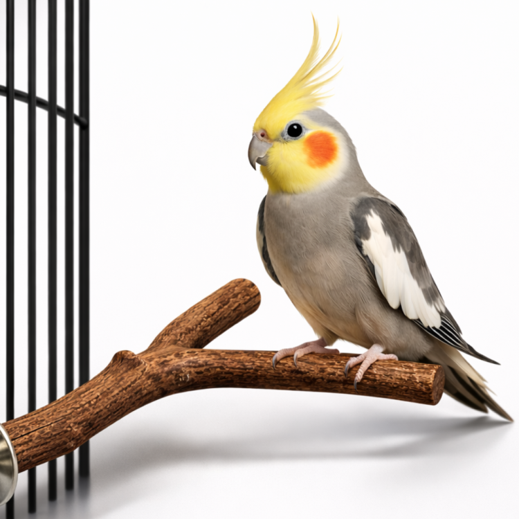 Żerdź podwójna drewniana - dla małych i średnich papug 2,5 cm średnicy 20 cm długości od ParrotPlanet.pl