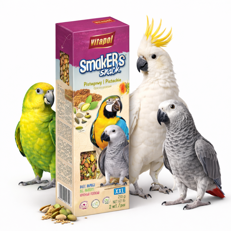 VitaPol- SMAKERS Z PISTACJAMI DLA DUŻYCH PAPUG 250 g od ParrotPlanet.pl