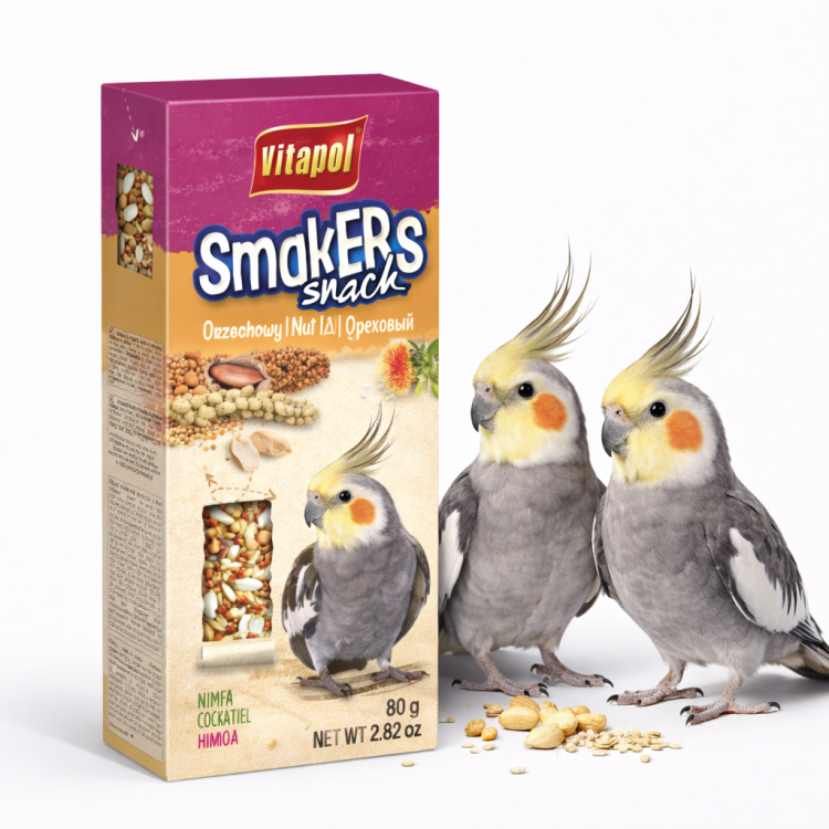 Vitapol - Smakers ORZECHOWY dla NIMF 2szt 90g od ParrotPlanet.pl