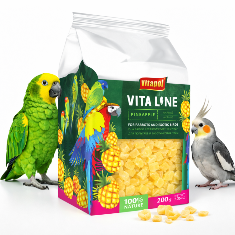 Vitapol VITALINE - Ananas dla wszystkich papug 200g od ParrotPlanet.pl