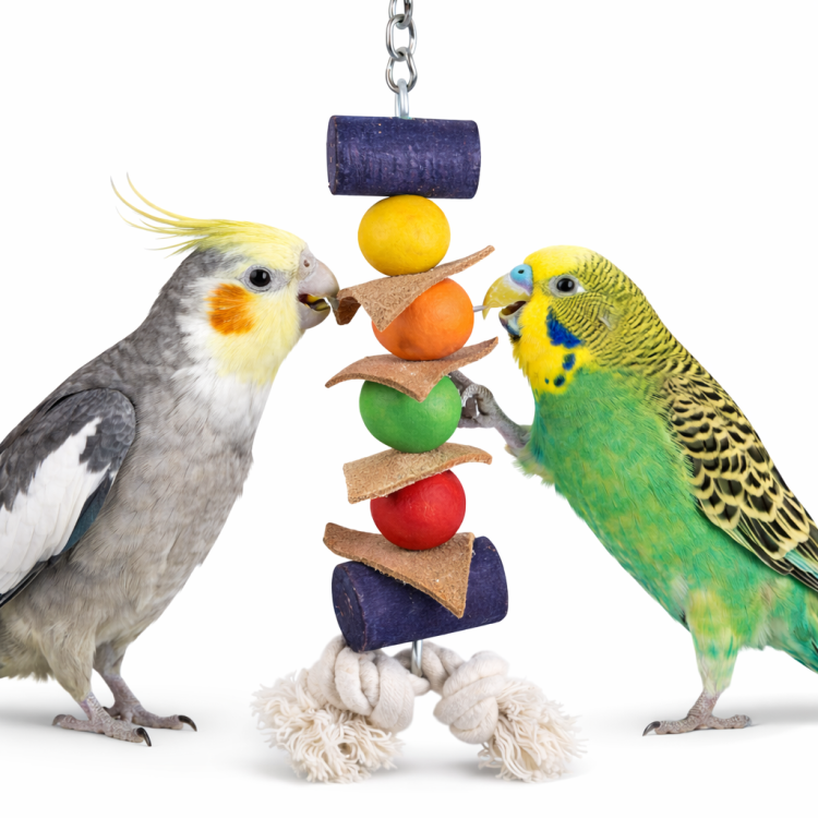 Kulunie - mini zabawka z drewna dla papug  od ParrotPlanet.pl