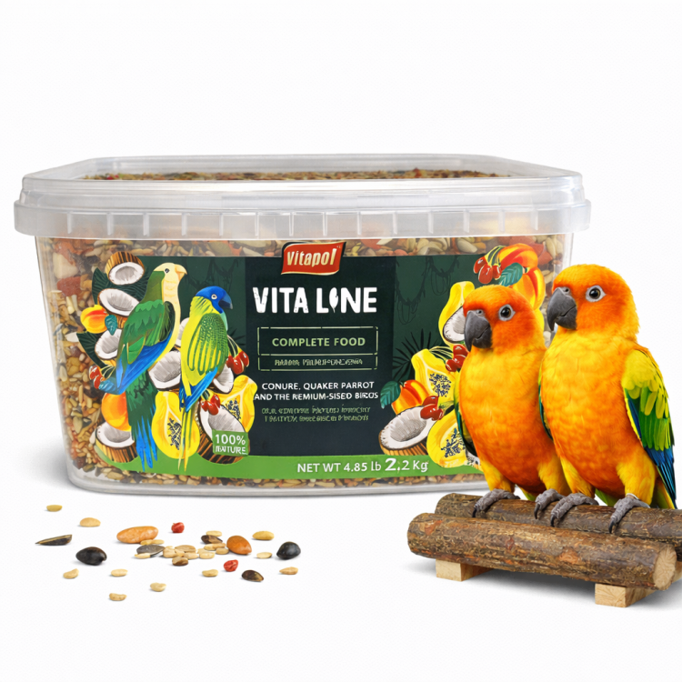 Vitapol Vitaline - pokarm dla konur, mnich i innych średnich papug 2,2 kg od ParrotPlanet.pl