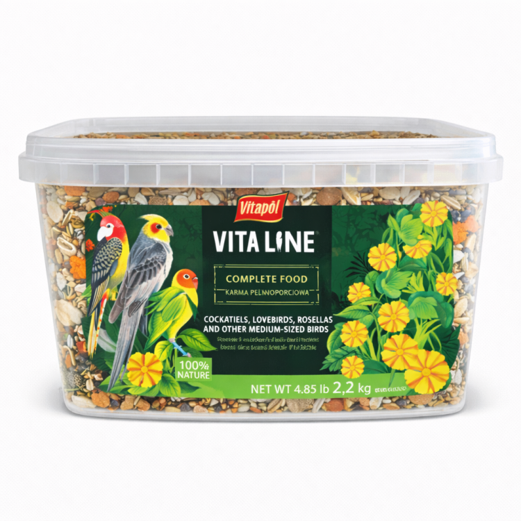Vitapol Vitaline - pokarm dla nimf i innych średnich papug 2,2 kg od ParrotPlanet.pl
