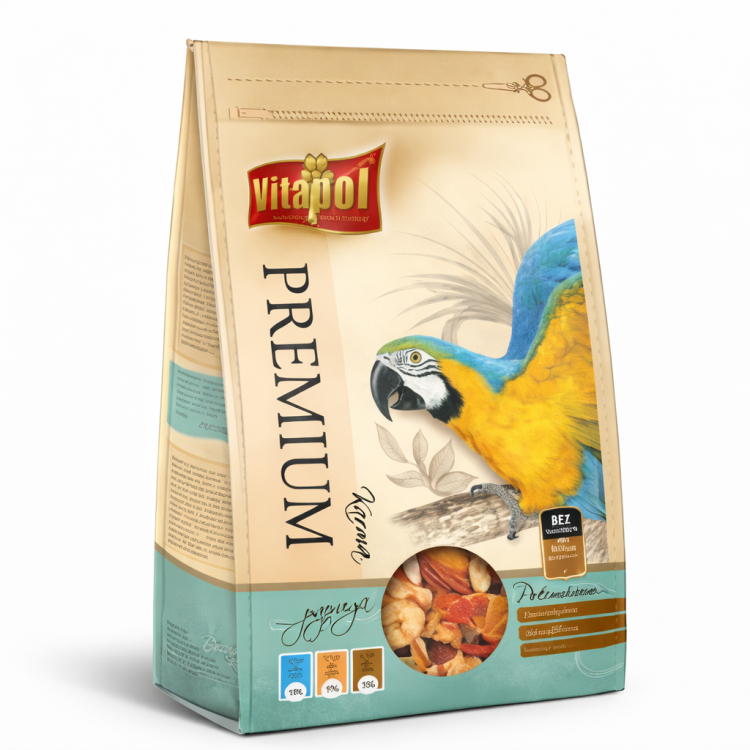 Vitapol Premium - Mieszanka dla dużych papug 750g od ParrotPlanet.pl
