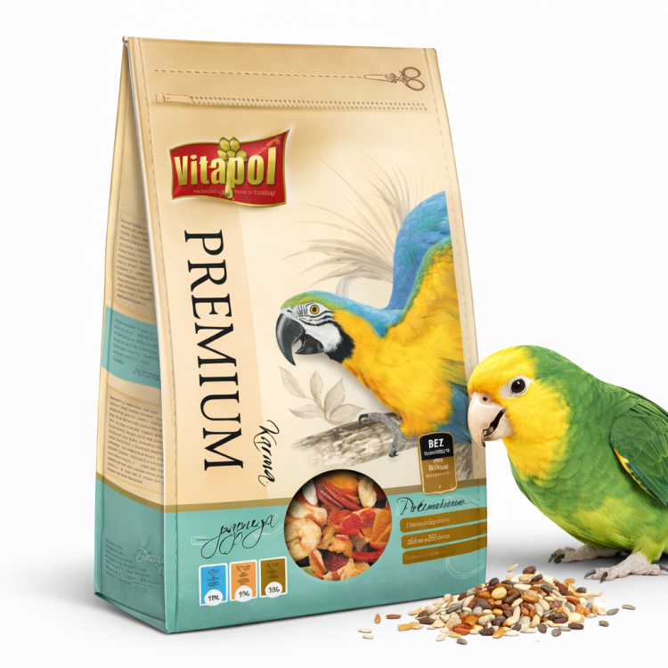 Vitapol Premium - Mieszanka dla dużych papug 750g od ParrotPlanet.pl