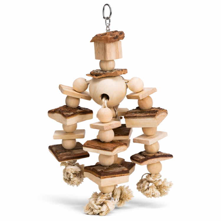 Kolorowy Sznur z Koralikami – Radosna Zabawka dla papug od ParrotPlanet.pl